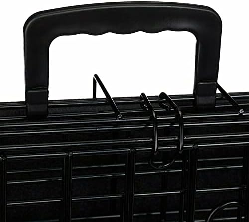 Two-DoorFoldingMetalDogCrate_RemovableTray_CarryHandle_top