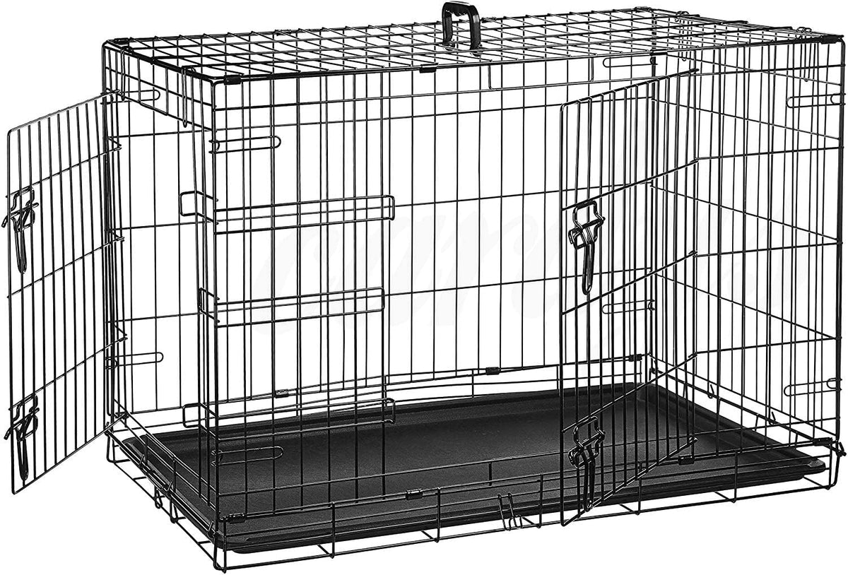 Two-DoorFoldingMetalDogCratefront