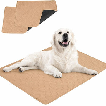 Washable Dog Training Pad Mat, Non-Slip Reusable Waterproof Absorbent Pet Mat for Indoor, Outdoor & Car
