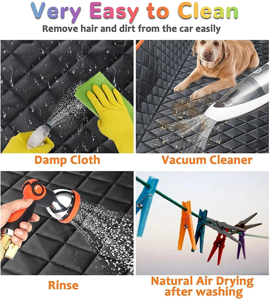 Waterproof Dog Car Seat Cover – 5-in-1 Multi-Purpose Travel Protector