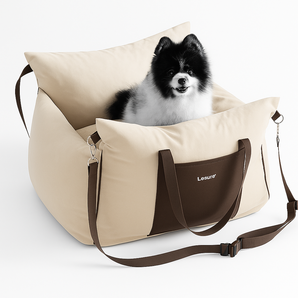Waterproof Dog Car Seat with Memory Foam – Premium Travel Booster (58×56×33 cm)