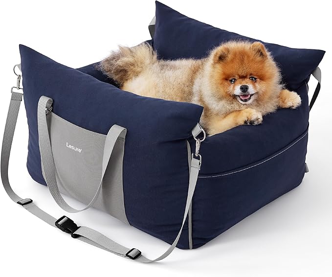Waterproof Dog Car Seat with Memory Foam – Premium Travel Booster (58×56×33 cm)