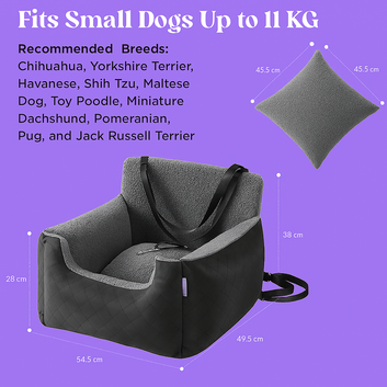Waterproof Small Dog Car Seat – Booster Bed for Safe & Comfortable Travel