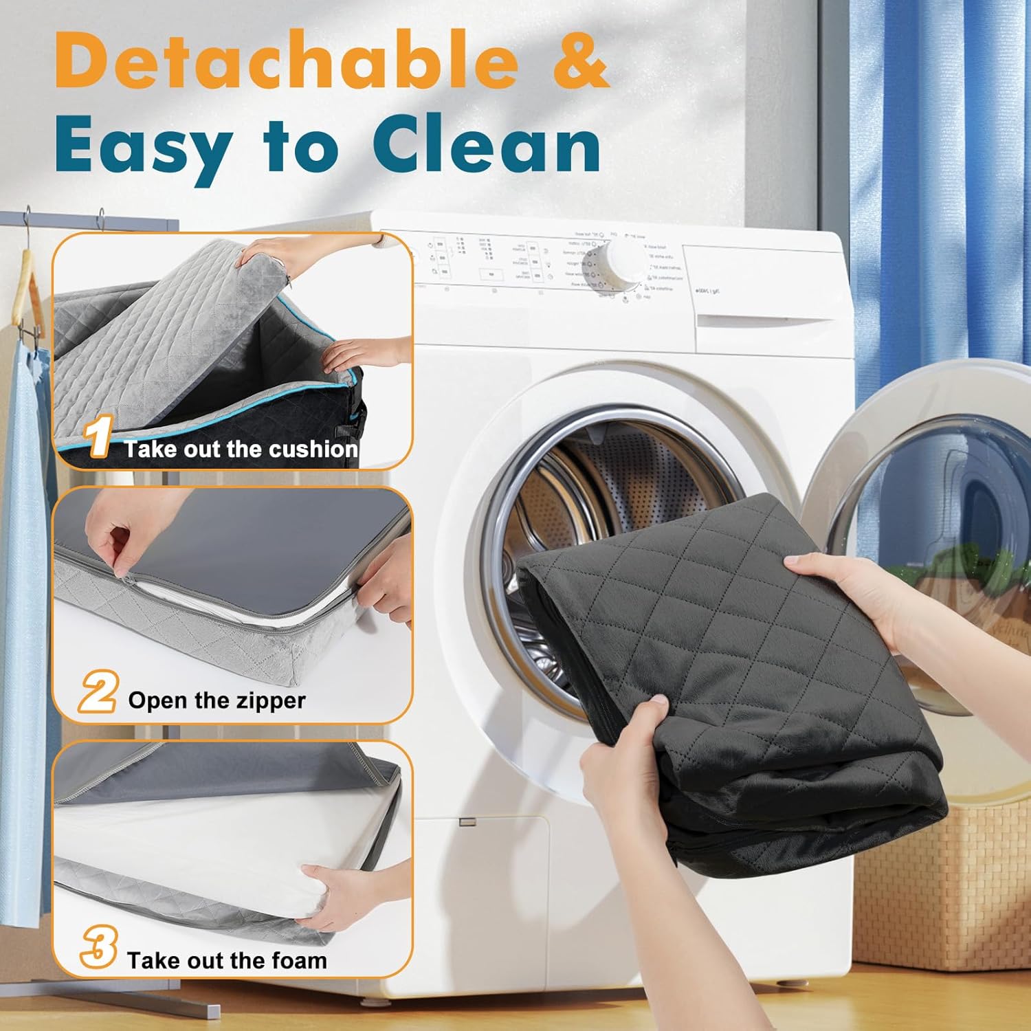 detachable  & east ti clean dog seat