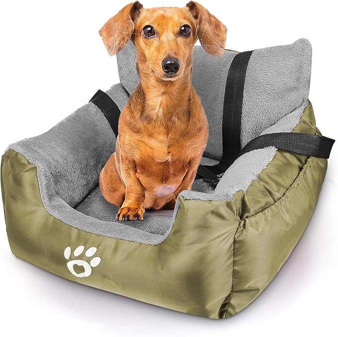 light green dog car seat for small and puppies