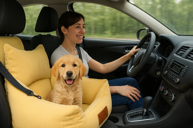 Luxury Isofix Dog Car Seat - Bespoke Colour - Image 3