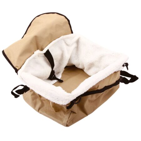 Travel Folding Dog Cat Pet Puppy Car Carrier Booster Seat Safety Bag Belt Cover