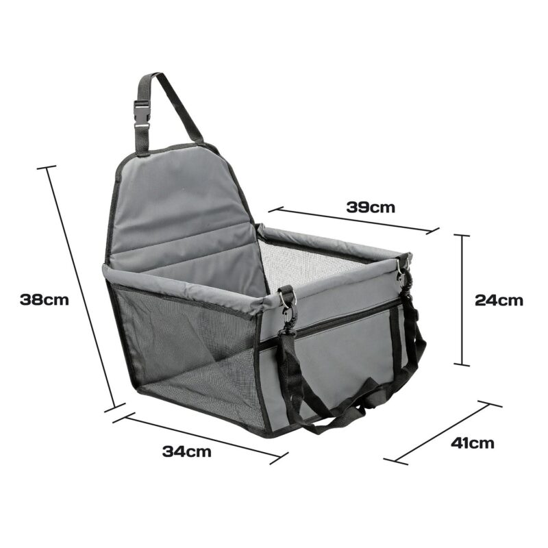 Folding Pet Dog Car Seat Safe Booster Cat Puppy Travel Carrier Bed Bag Basket UK