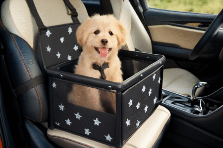 Dog Car Seat Carrier Booster Safety Travel Carrier Basket Box Crate