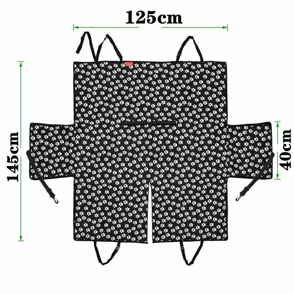 Dog Car Seat Cover Dog Safety Protector Mat Rear Back Seat Hammock Cushion Pad