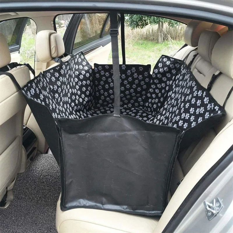 Dog Car Seat Cover Dog Safety Protector Mat Rear Back Seat Hammock Cushion Pad