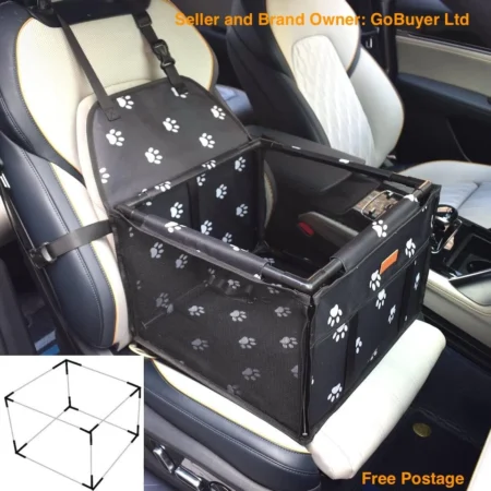 GoBuyer Pet Dog Cat Car Seat Booster Safety Travel Carrier Basket Box Crate