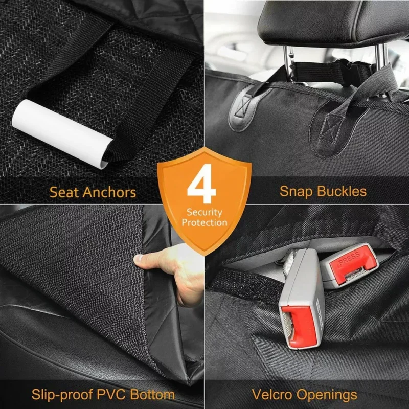 Dog Car Seat Cover Safety Protection Pad Travel Back Seat Hammock Waterproof Pad