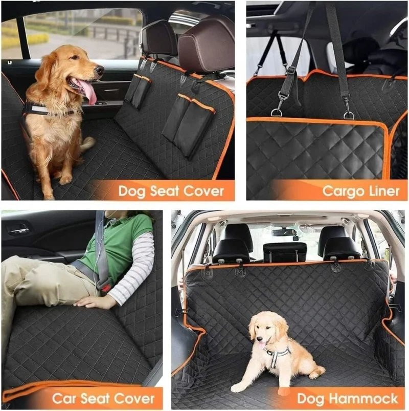Dog Car Seat Cover Back Seat Hammock Safety Protector Waterproof Non Slip