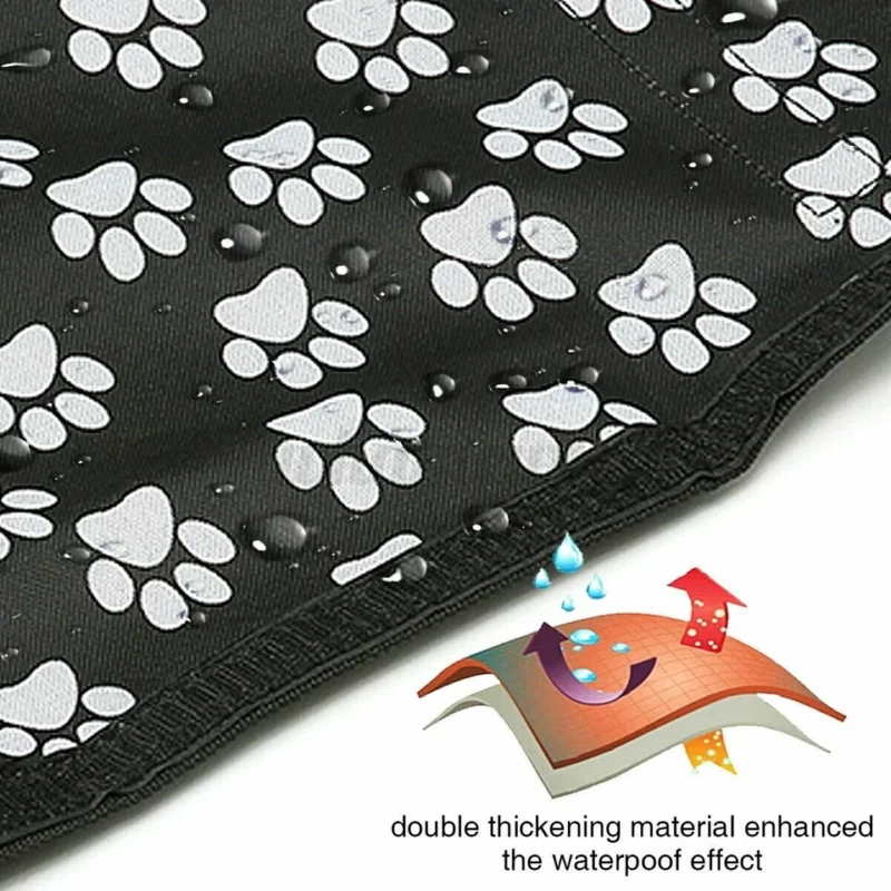 Dog Car Seat Cover Dog Safety Protector Mat Rear Back Seat Hammock Cushion Pad
