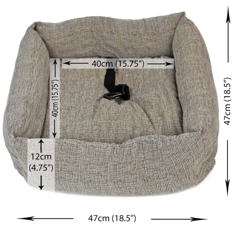 Travel Dog Bed Soft Washable Pet Puppy Cat Car Seat Cushion Comfort Protector