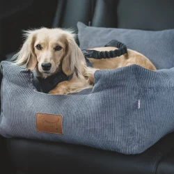 luxury Isofix dog car Seat - gunmetal